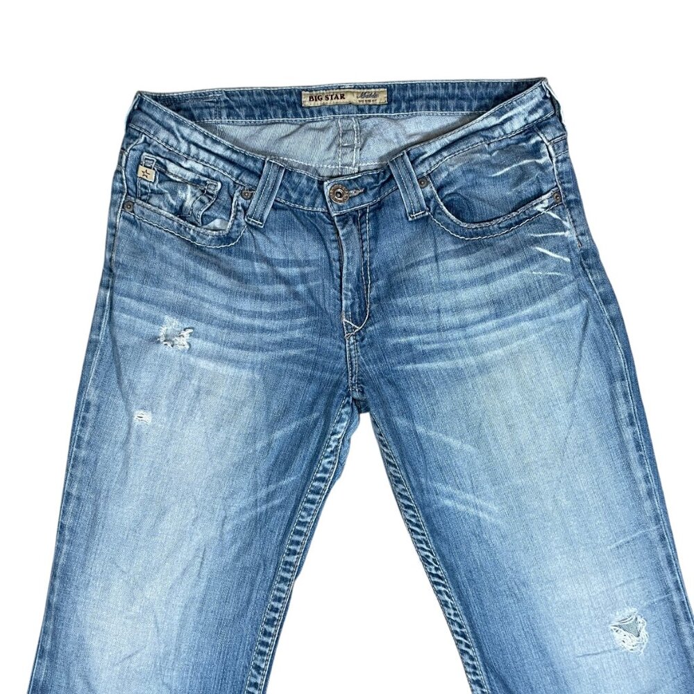 Big Star Maddie Women's Bootcut Jeans 30R Distressed Mid Rise Denim - Picture 2 of 8